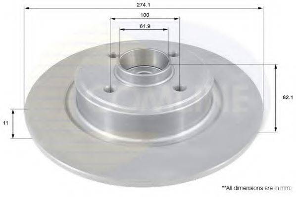 Тормозной диск COMLINE ADC1540