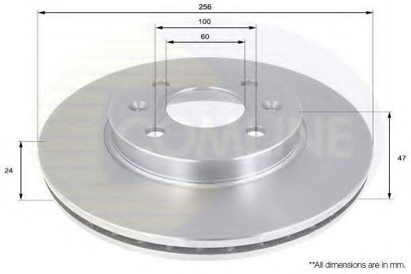 Тормозной диск COMLINE ADC1052V