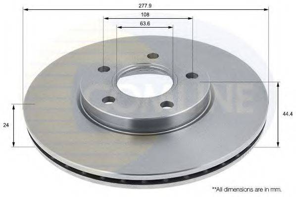 Тормозной диск COMLINE ADC1221V