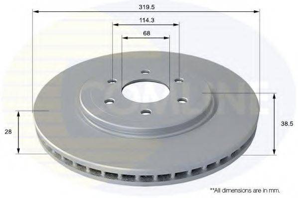 Тормозной диск COMLINE ADC0269V