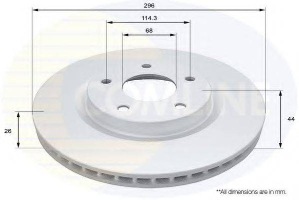 Тормозной диск COMLINE ADC0293V