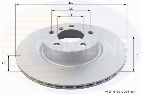 Тормозной диск COMLINE ADC1780V