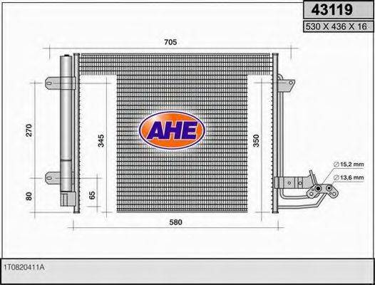 AHE 43119 Конденсатор, кондиціонер