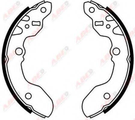 Комплект гальмівних колодок ABE C08015ABE