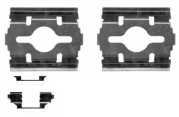 Комплектующие, колодки дискового тормоза HELLA PAGID 8DZ 355 203-581