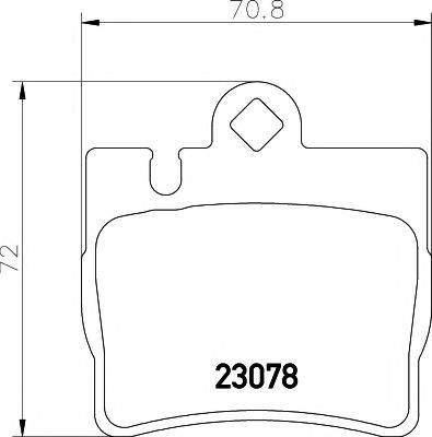 Комплект тормозных колодок, дисковый тормоз HELLA PAGID 8DB 355 008-711