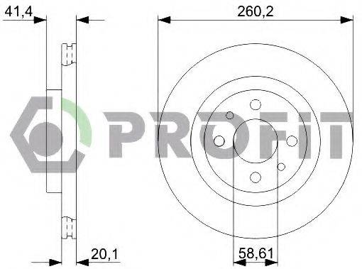 Тормозной диск PROFIT 5010-1147