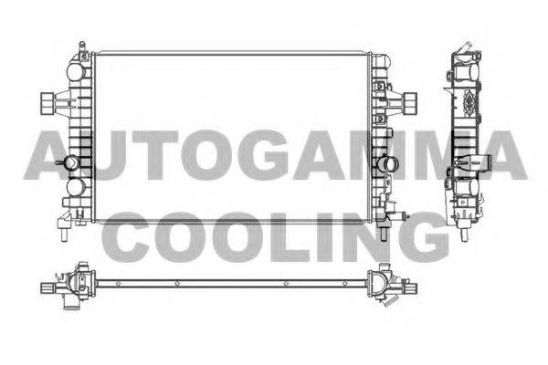 Радіатор, охолодження двигуна AUTOGAMMA 103628