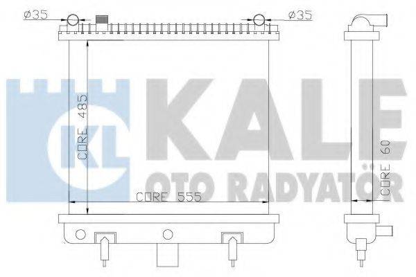 Радиатор, охлаждение двигателя KALE OTO RADYATOR 350500