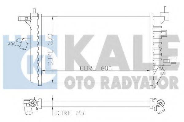 Радіатор, охолодження двигуна KALE OTO RADYATOR 357800
