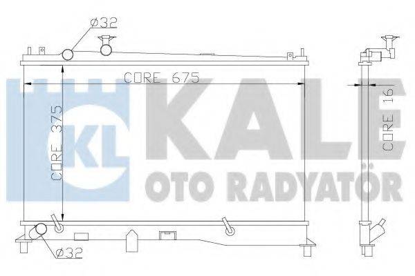 Радиатор, охлаждение двигателя KALE OTO RADYATOR 360000
