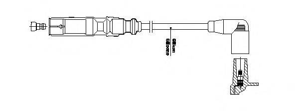 BREMI 1A3225 Провід запалювання