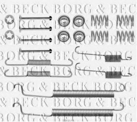 Комплектующие, колодки дискового тормоза BORG & BECK BBK6144