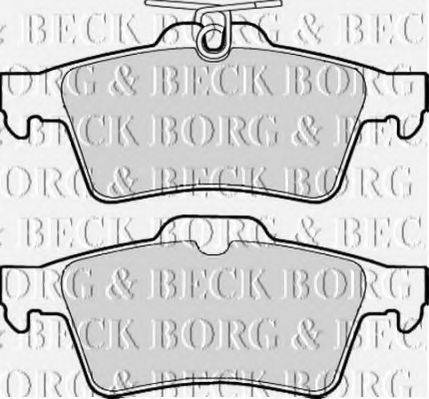 BORG & BECK BBP1931 Комплект гальмівних колодок, дискове гальмо