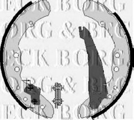 Комплект гальмівних колодок BORG & BECK BBS6212