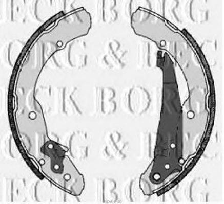Комплект гальмівних колодок BORG & BECK BBS6230