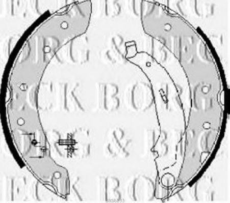 BORG & BECK BBS6233 Комплект гальмівних колодок