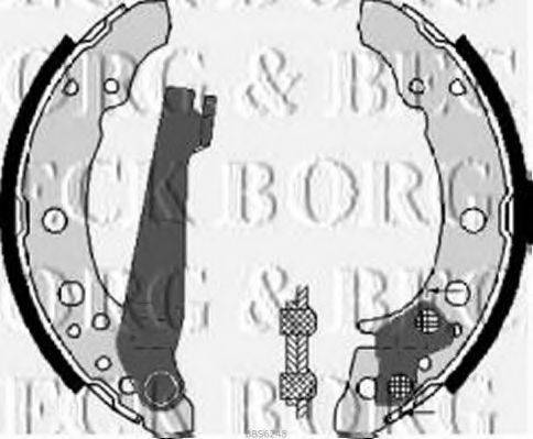 Комплект гальмівних колодок BORG & BECK BBS6248