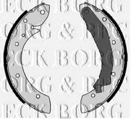 Комплект гальмівних колодок BORG & BECK BBS6262