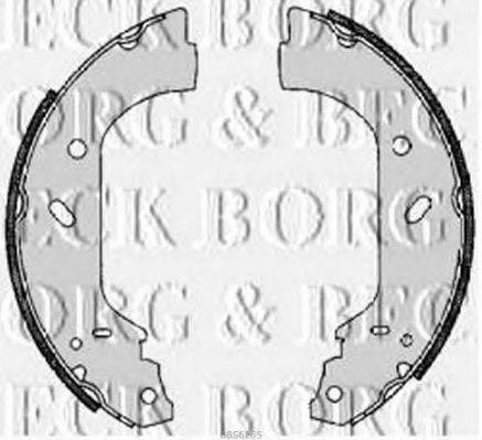 Комплект тормозных колодок BORG & BECK BBS6265