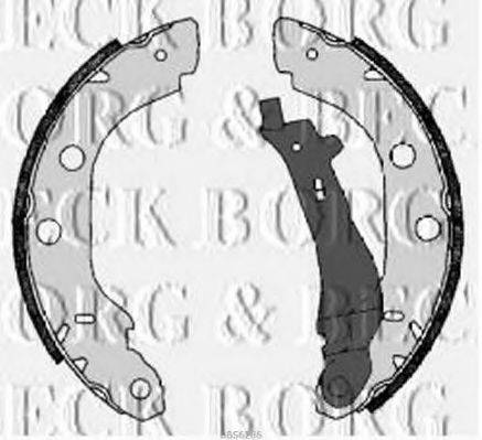 Комплект гальмівних колодок BORG & BECK BBS6286