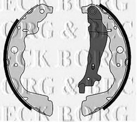 Комплект гальмівних колодок BORG & BECK BBS6399