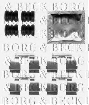 Комплектующие, колодки дискового тормоза BORG & BECK BBK1515