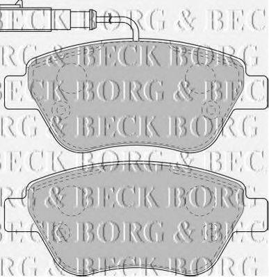 Комплект тормозных колодок, дисковый тормоз BORG & BECK BBP1716