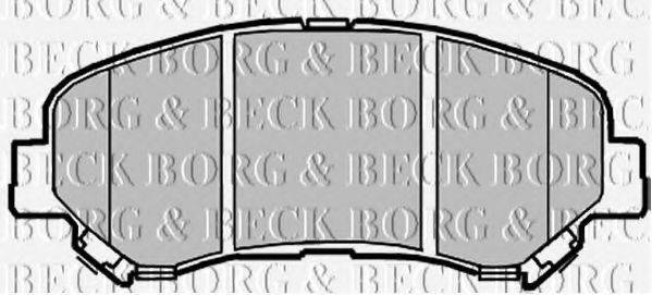 Комплект тормозных колодок, дисковый тормоз BORG & BECK BBP2084