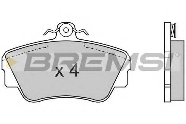 Комплект тормозных колодок, дисковый тормоз BREMSI BP2464
