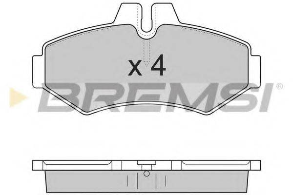 Комплект тормозных колодок, дисковый тормоз BREMSI BP2845