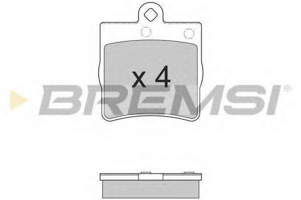 Комплект тормозных колодок, дисковый тормоз BREMSI BP2861