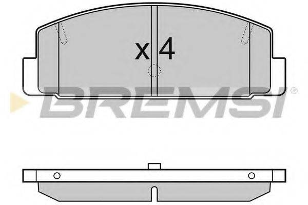 BREMSI BP3090 Комплект тормозных колодок, дисковый тормоз