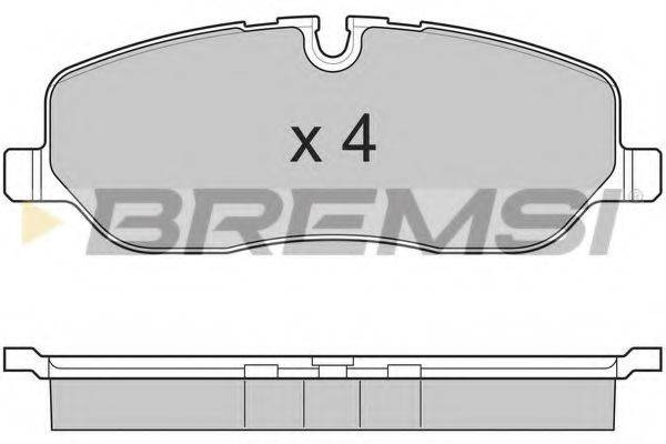 Комплект тормозных колодок, дисковый тормоз BREMSI BP3206