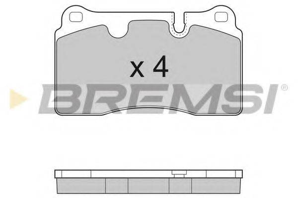 Комплект тормозных колодок, дисковый тормоз BREMSI BP3288