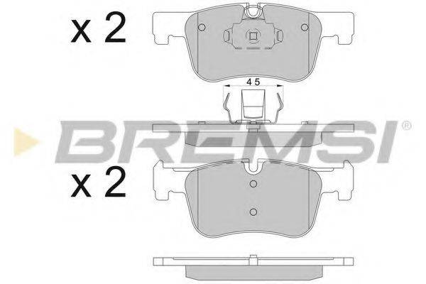 Комплект тормозных колодок, дисковый тормоз BREMSI BP3503