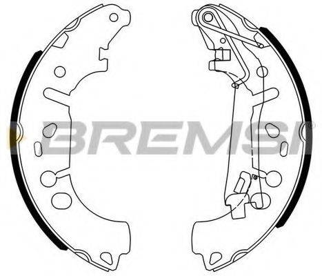 Комплект тормозных колодок BREMSI GF0146