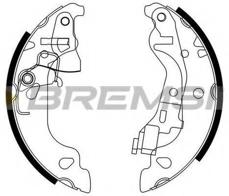 Комплект тормозных колодок BREMSI GF0155
