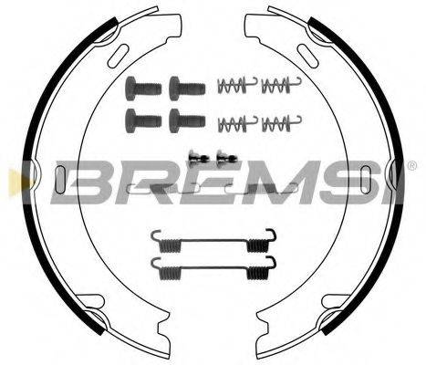 Комплект гальмівних колодок, стоянкова гальмівна система BREMSI GF0302-1
