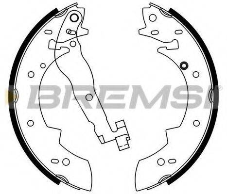 Комплект тормозных колодок BREMSI GF0419