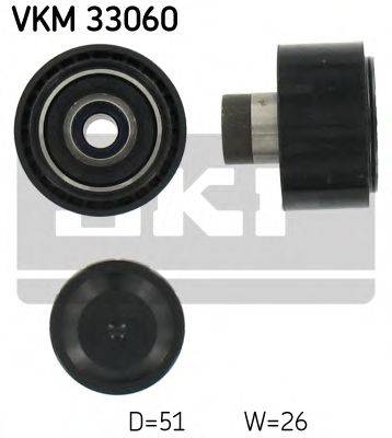 SKF VKM33060 Паразитный / ведущий ролик, поликлиновой ремень