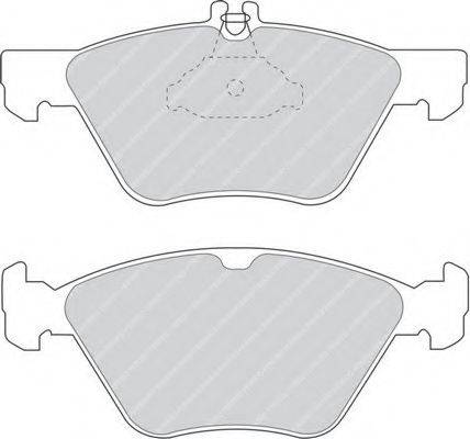 Комплект тормозных колодок, дисковый тормоз FERODO FDB1050