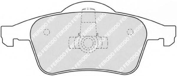 Комплект тормозных колодок, дисковый тормоз FERODO FDB1383