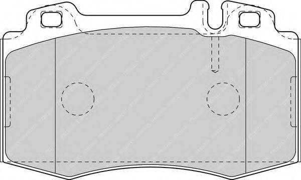 Комплект тормозных колодок, дисковый тормоз FERODO FDB1426
