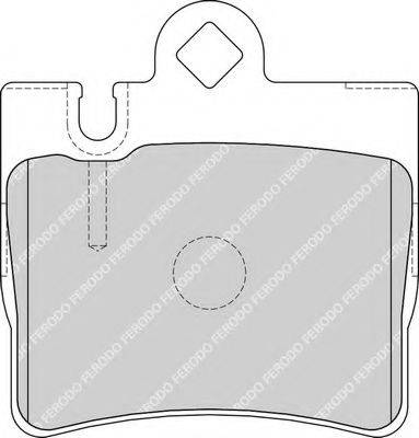 Комплект тормозных колодок, дисковый тормоз FERODO FDB1427