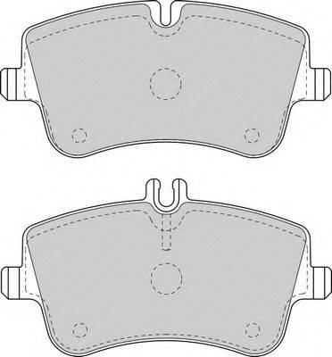 Комплект тормозных колодок, дисковый тормоз FERODO FDB1428