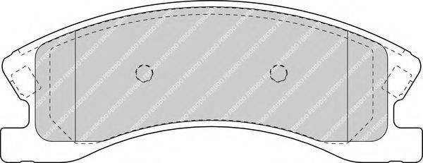 Комплект тормозных колодок, дисковый тормоз FERODO FDB1659