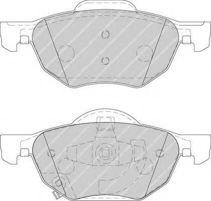 Комплект тормозных колодок, дисковый тормоз FERODO FDB1704