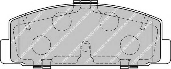 FERODO FDB1721 Комплект тормозных колодок, дисковый тормоз