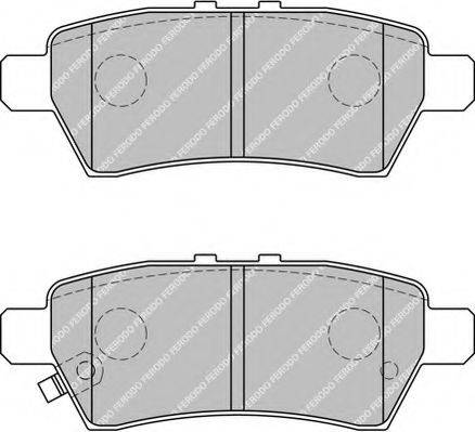 Комплект тормозных колодок, дисковый тормоз FERODO FDB1882